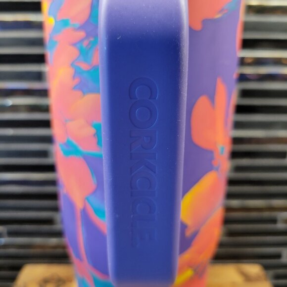 NEW CORKSICLE WATER JUICE BOTTLE TUMBLER 40 OZ FLOWER BLOOM STAINLESS STEEL - Picture 6 of 12
